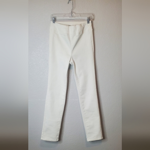 💚5/$25 DG2 Diane Gilman Compact Comfort Denim Bootcut Jeans White Size 2 Tall - Picture 4 of 9